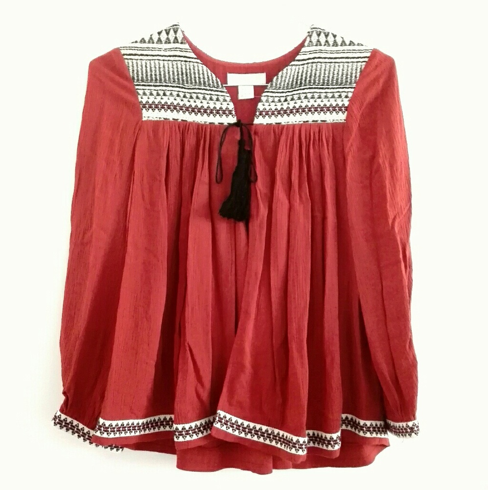 ❤️NEW H&M bohemian orange jacket